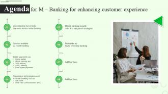 Agenda For M Banking For Enhancing Customer Experience Fin SS V