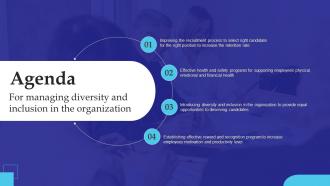 Agenda For Managing Diversity And Inclusion In The Organization