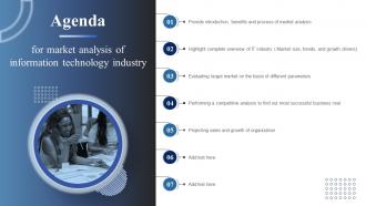 Agenda For Market Analysis Of Information Technology Industry Ppt Icon Designs Download