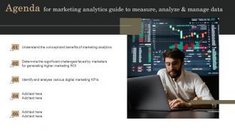 Agenda For Marketing Analytics Guide To Measure Analyze And Manage Data