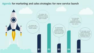 Agenda For Marketing And Sales Strategies For New Service Launch