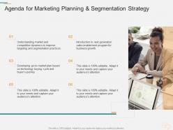 Agenda for marketing planning and segmentation strategy