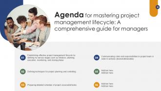 Agenda For Mastering Project Management Lifecycle Comprehensive Guide Managers PM SS