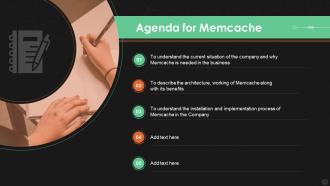 Agenda for memcache ppt powerpoint presentation images