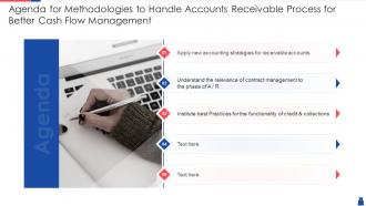 Agenda for methodologies handle accounts receivable process for better cash flow management