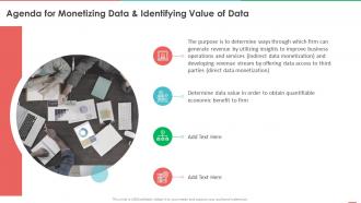 Agenda For Monetizing Data And Identifying Value