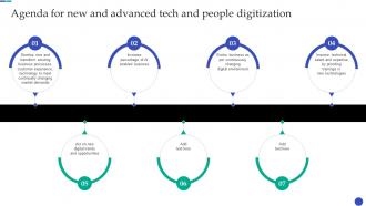 Agenda For New And Advanced Tech And People Digitization