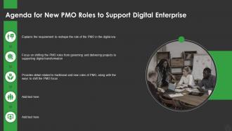 Agenda For New Pmo Roles To Support Digital Enterprise