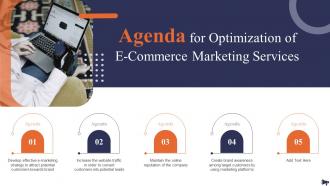 Agenda For Optimization Of E Commerce Marketing Services