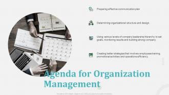 Agenda for organization management organizational employee relationship management