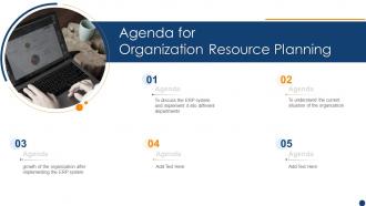 Agenda For Organization Resource Planning