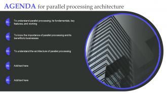 Agenda For Parallel Processing Architecture Ppt Powerpoint Presentation File Good