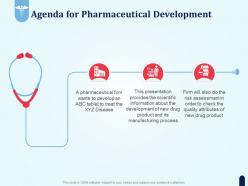 Agenda For Pharmaceutical Development Ppt Show Diagrams