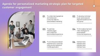 Agenda For Plan For Targetedcustomer Engagement Ppt Inspiration Examples