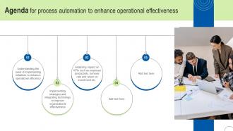 Agenda For Process Automation To Enhance Operational Effectiveness Strategy SS V