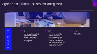 Agenda for product launch marketing plan ppt powerpoint presentation model