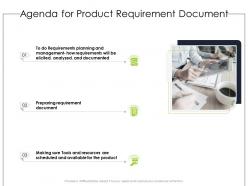 Agenda For Product Requirement Document Ppt Powerpoint Presentation Professional Layouts