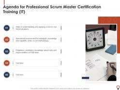 Agenda for professional scrum master certification training it
