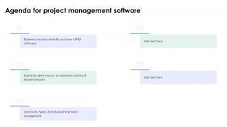 Agenda For Project Management Software