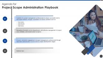 Agenda For Project Scope Administration Playbook