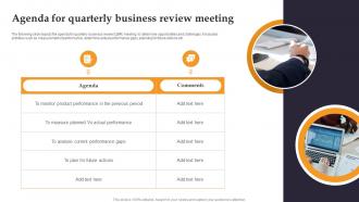 Agenda For Quarterly Business Review Meeting