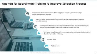 Agenda for recruitment training to improve selection process