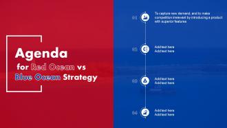Agenda For Red Ocean Vs Blue Ocean Strategy Ppt Professional Introduction