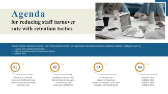Agenda For Reducing Staff Turnover Rate With Retention Tactics