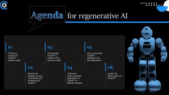 Agenda For Regenerative Ai Ppt Powerpoint Presentation Diagram Templates