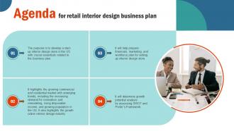 Agenda For Retail Interior Design Business Plan BP SS