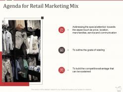 Agenda For Retail Marketing Mix Retail Marketing Mix Ppt Powerpoint Ideas Picture