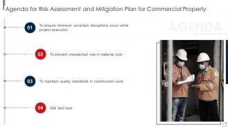 Agenda For Risk Assessment And Mitigation Plan For Commercial Property