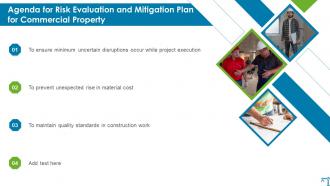 Agenda For Risk Evaluation And Mitigation Plan For Commercial Property
