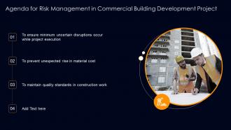 Agenda For Risk Management In Commercial Building Development Project