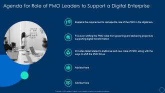 Agenda for role of pmo leaders to support a digital enterprise