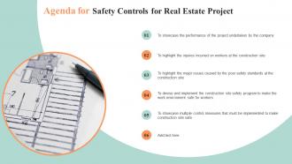 Agenda For Safety Controls For Real Estate Project Ppt Infographic Template Infographic Template
