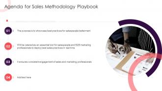 Agenda For Sales Methodology Playbook