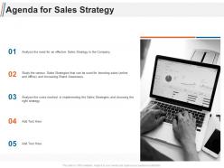 Agenda for sales strategy ppt graphics