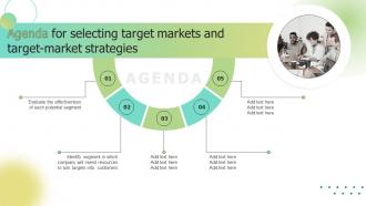 Agenda For Selecting Target Markets And Target Market Strategies