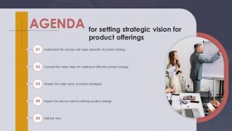Agenda For Setting Strategic Vision For Product Offerings Strategy SS V