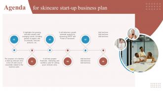 Agenda For Skincare Start Up Business Plan BP SS