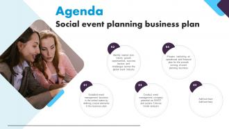 Agenda For Social Event Planning Business Plan Ppt Ideas Example Introduction BP SS