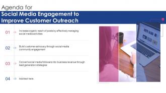 Agenda For Social Media Engagement To Improve Customer Outreach