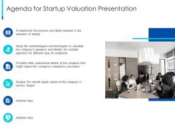 Agenda for startup valuation presentation the pragmatic guide early business startup valuation