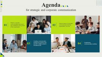 Agenda For Strategic And Corporate Communication Strategy SS V