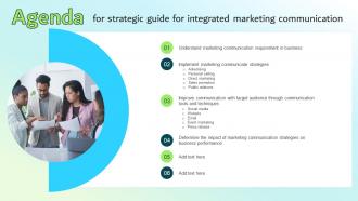 Agenda For Strategic Guide For Integrated Marketing Communication