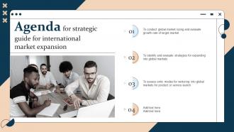Agenda For Strategic Guide For International Market Expansion