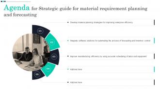 Agenda For Strategic Guide For Material Requirement Planning And Forecasting