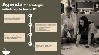 Agenda For Strategic Initiatives To Boost IT Strategy SS V