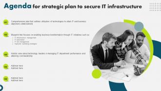 Agenda For Strategic Plan To Secure It Infrastructure Strategy SS V